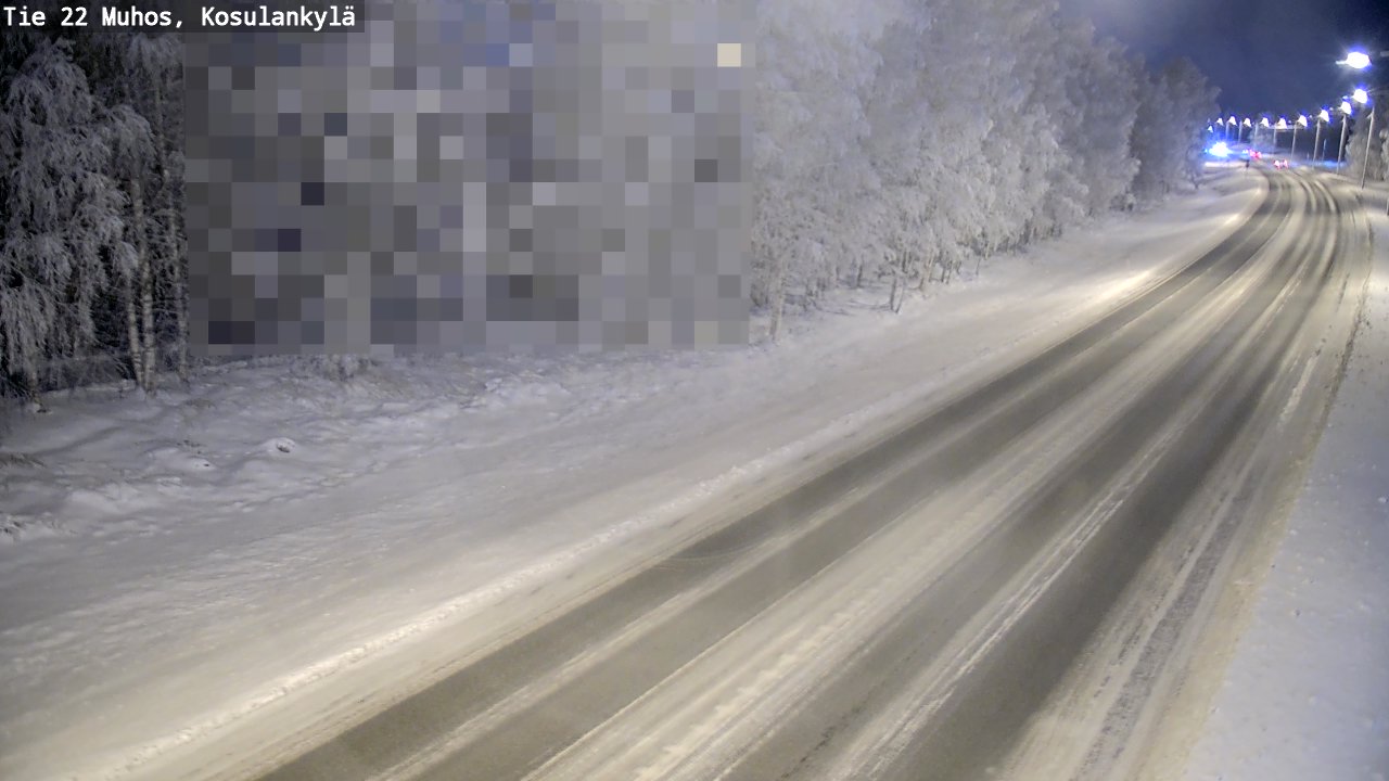 Weather Camera Image Road 22 Muhos, Kosulankylä, Muhos, Pohjois-Pohjanmaa