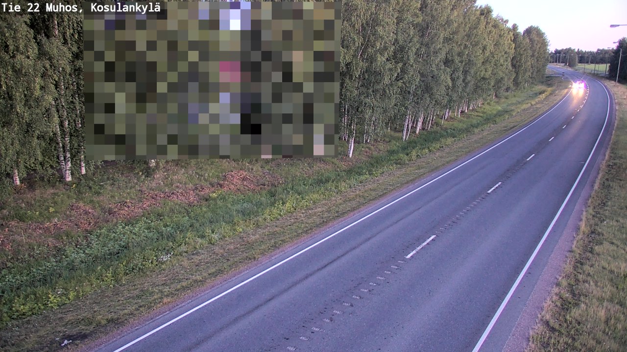 Kelikamerat Kuva Tie 22 Muhos, Kosulankylä, Muhos, Pohjois-Pohjanmaa
