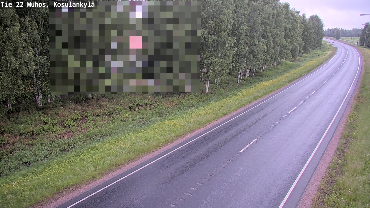 Kelikamerat Kuva Tie 22 Muhos, Kosulankylä, Muhos, Pohjois-Pohjanmaa