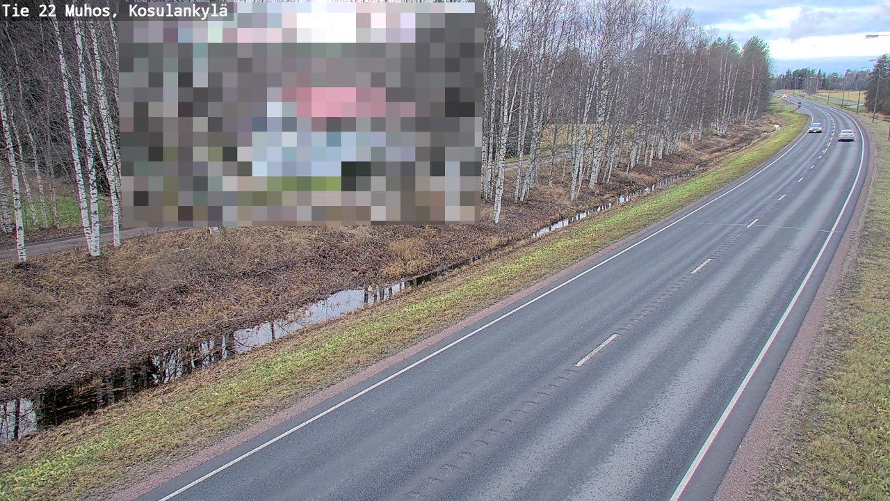 Kelikamerat Kuva Tie 22 Muhos, Kosulankylä, Muhos, Pohjois-Pohjanmaa