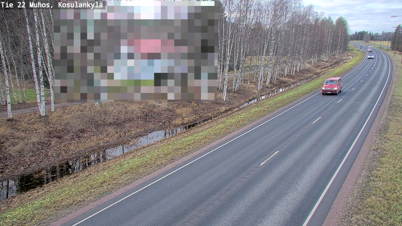 Kelikamerat Kuva Tie 22 Muhos, Kosulankylä, Muhos, Pohjois-Pohjanmaa