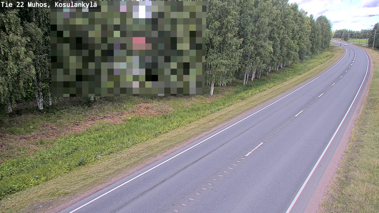Kelikamerat Kuva Tie 22 Muhos, Kosulankylä, Muhos, Pohjois-Pohjanmaa