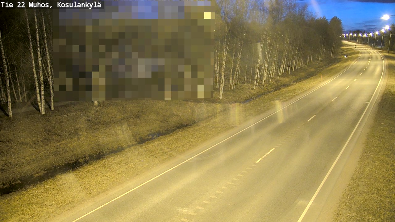 Kelikamerat Kuva Tie 22 Muhos, Kosulankylä, Muhos, Pohjois-Pohjanmaa
