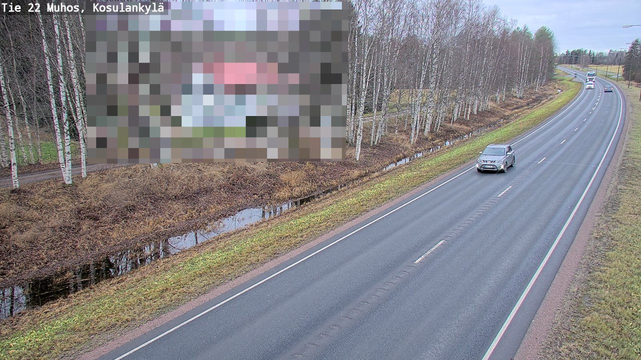 Kelikamerat Kuva Tie 22 Muhos, Kosulankylä, Muhos, Pohjois-Pohjanmaa