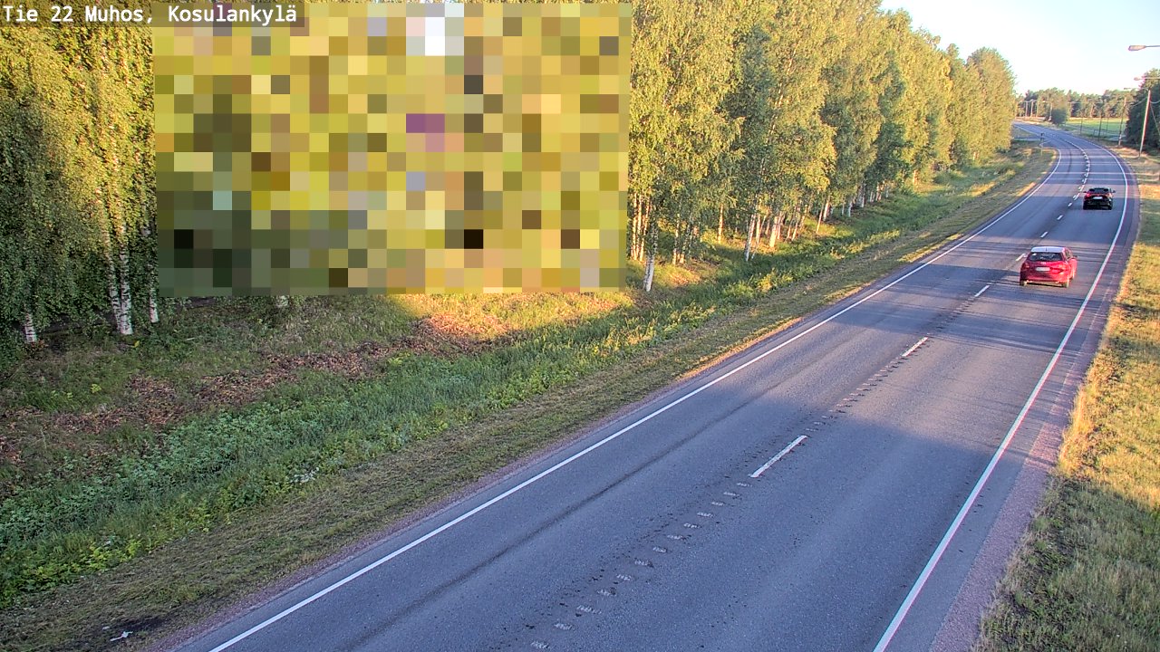 Kelikamerat Kuva Tie 22 Muhos, Kosulankylä, Muhos, Pohjois-Pohjanmaa