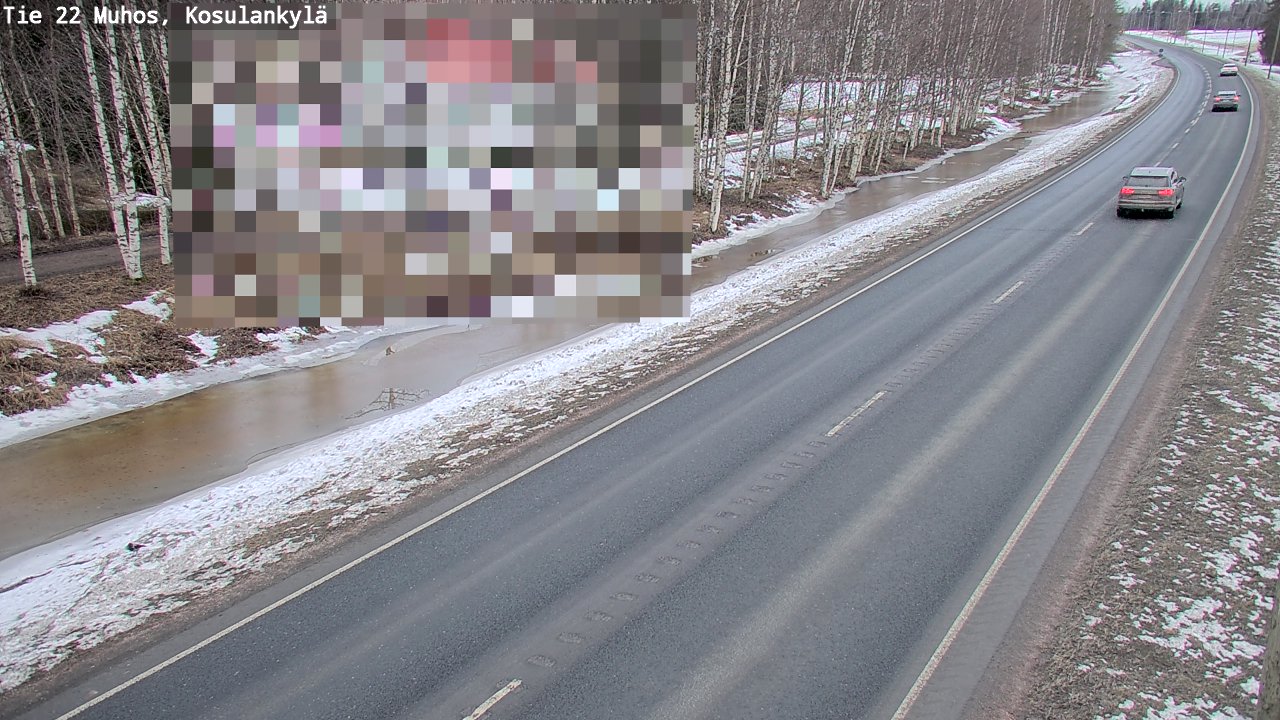 Kelikamerat Kuva Tie 22 Muhos, Kosulankylä, Muhos, Pohjois-Pohjanmaa