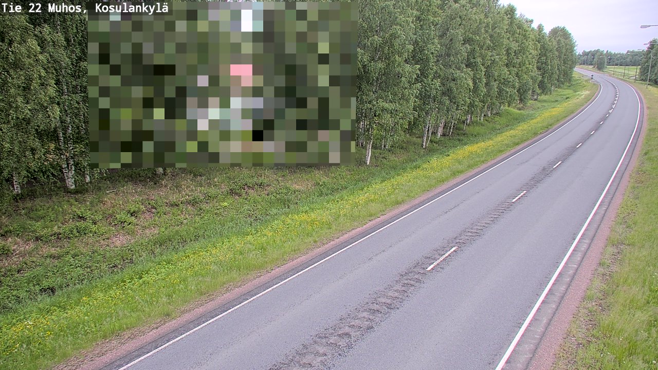Kelikamerat Kuva Tie 22 Muhos, Kosulankylä, Muhos, Pohjois-Pohjanmaa