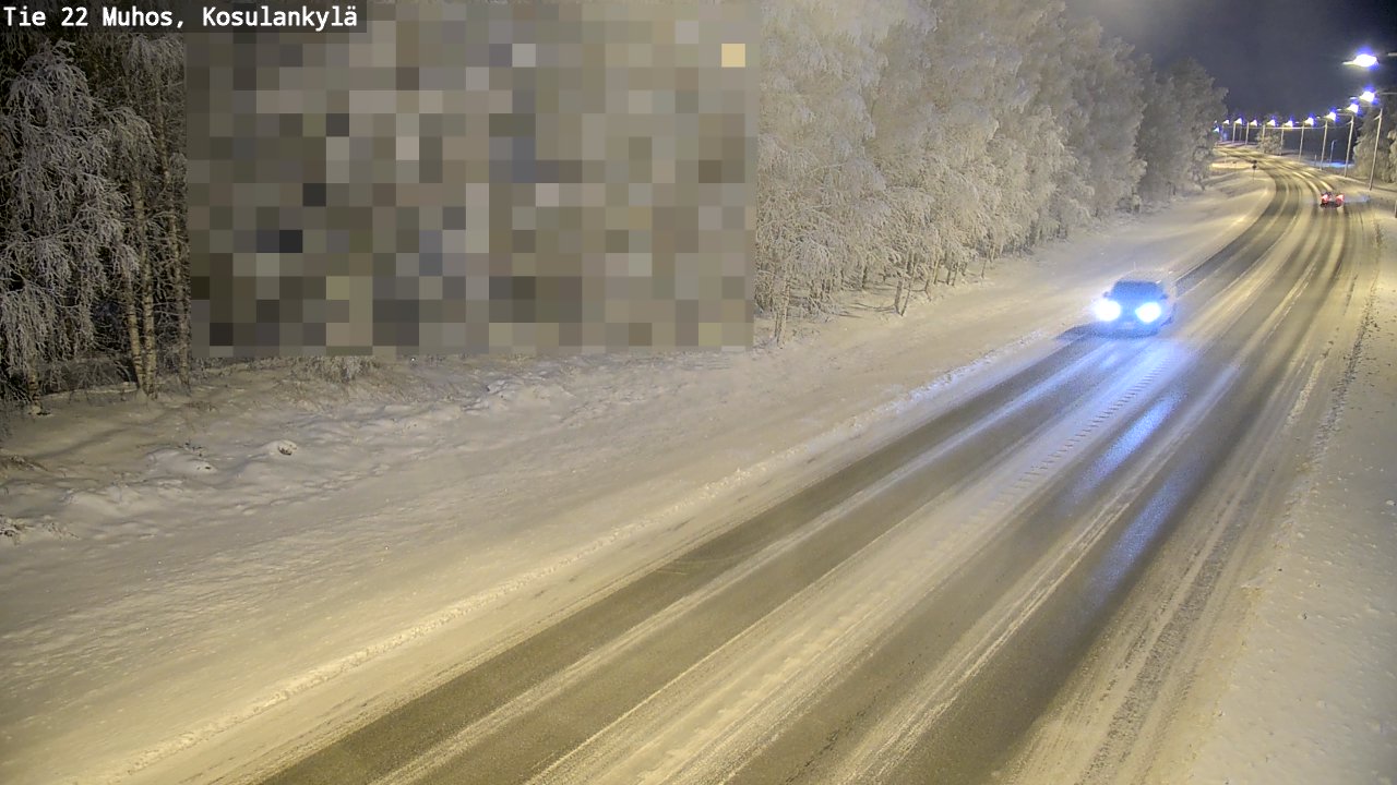Weather Camera Image Road 22 Muhos, Kosulankylä, Muhos, Pohjois-Pohjanmaa