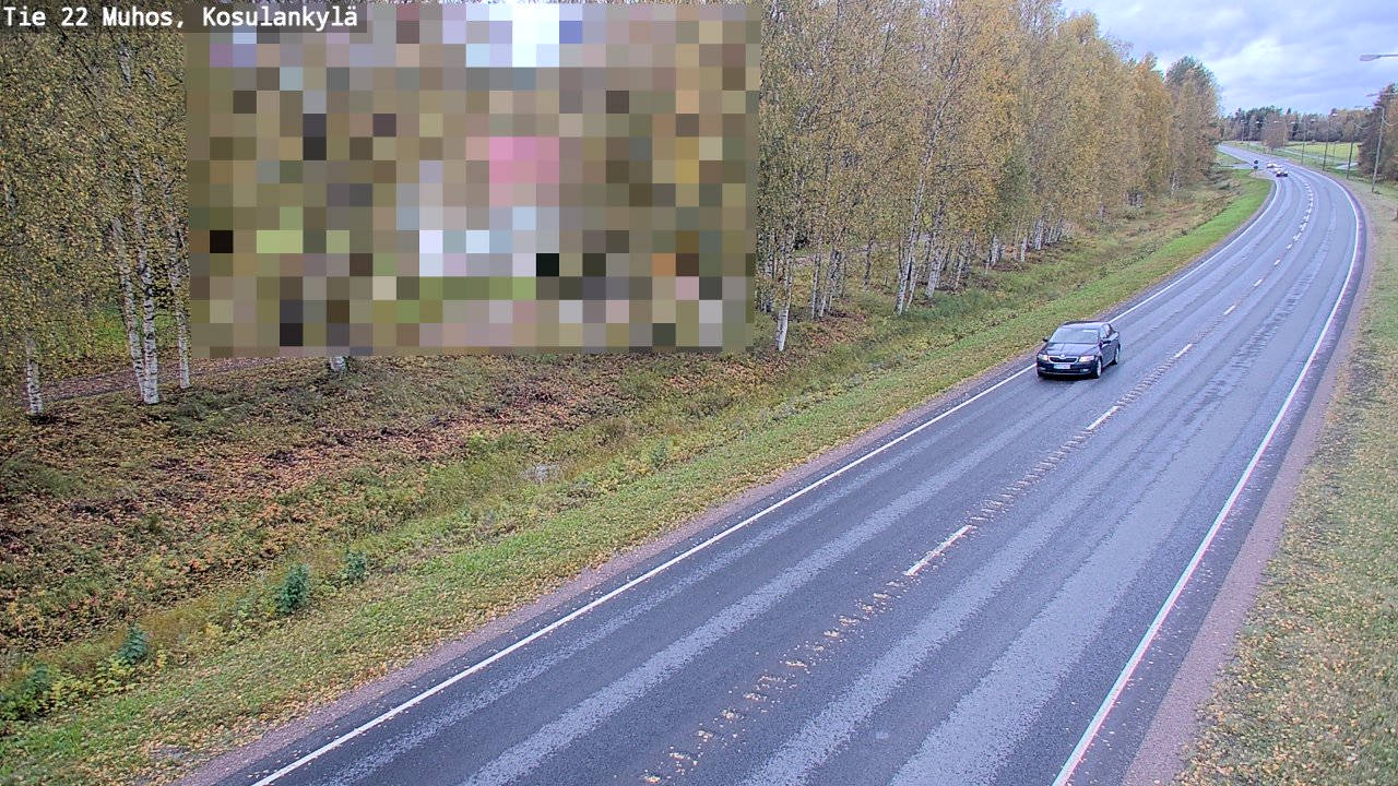 Kelikamerat Kuva Tie 22 Muhos, Kosulankylä, Muhos, Pohjois-Pohjanmaa
