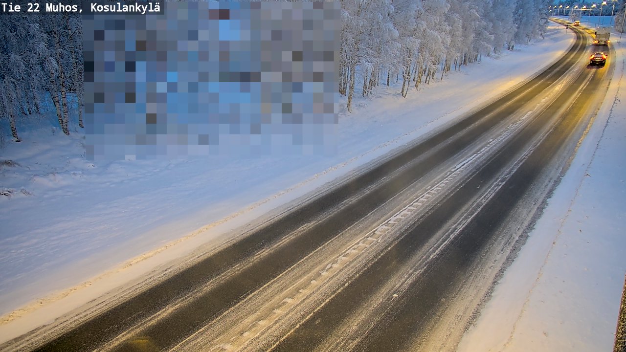 Kelikamerat Kuva Tie 22 Muhos, Kosulankylä, Muhos, Pohjois-Pohjanmaa