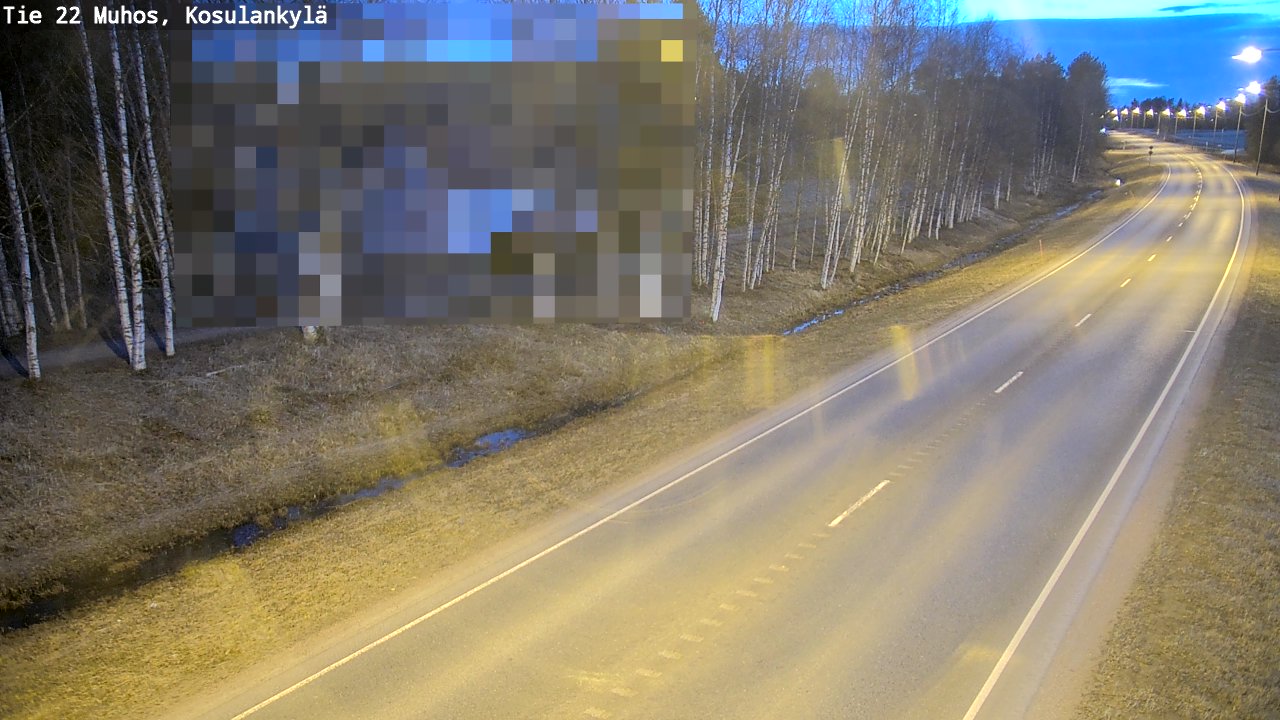 Kelikamerat Kuva Tie 22 Muhos, Kosulankylä, Muhos, Pohjois-Pohjanmaa