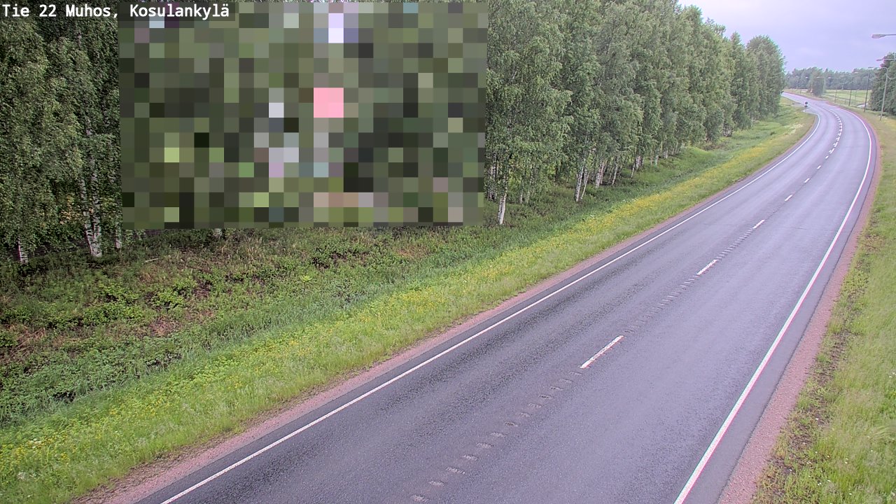 Kelikamerat Kuva Tie 22 Muhos, Kosulankylä, Muhos, Pohjois-Pohjanmaa