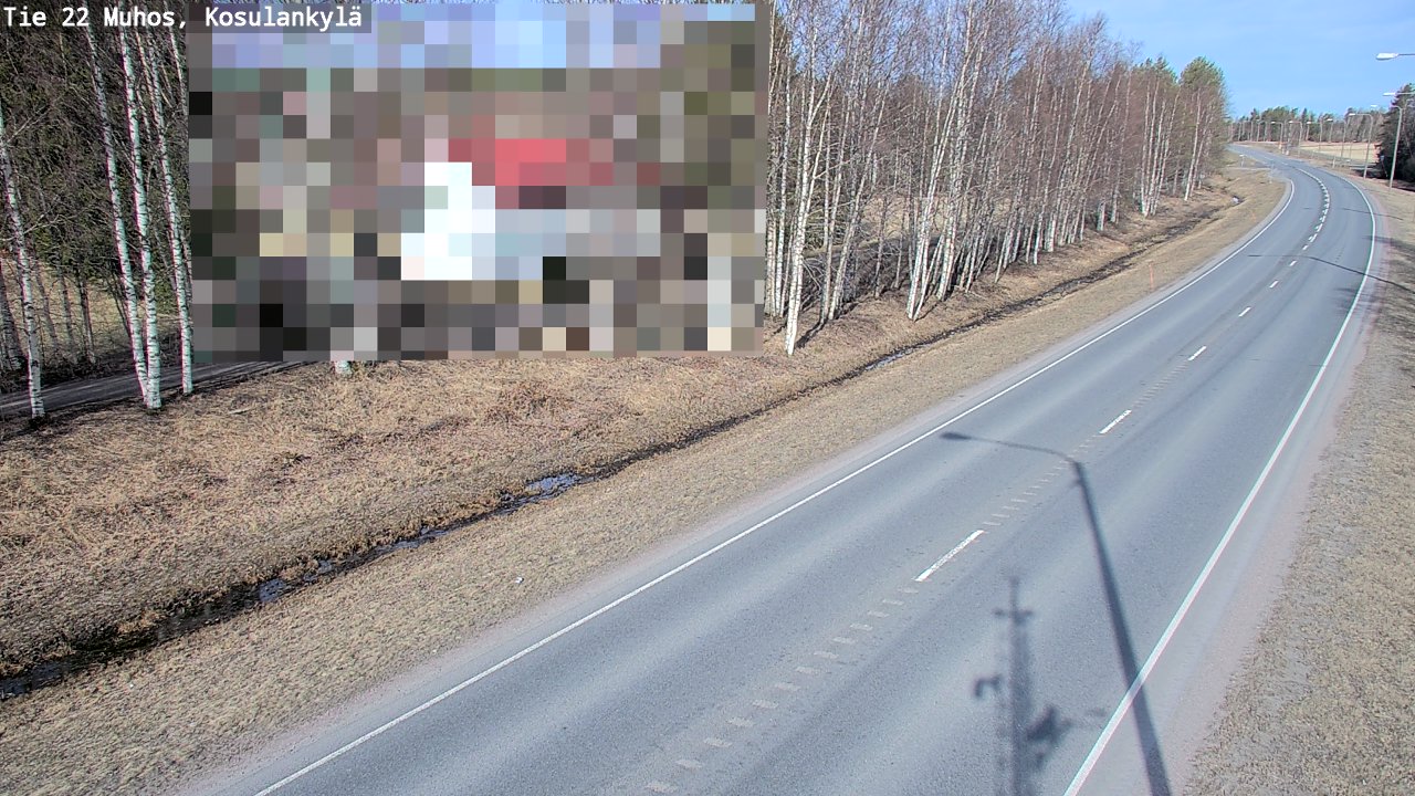 Kelikamerat Kuva Tie 22 Muhos, Kosulankylä, Muhos, Pohjois-Pohjanmaa