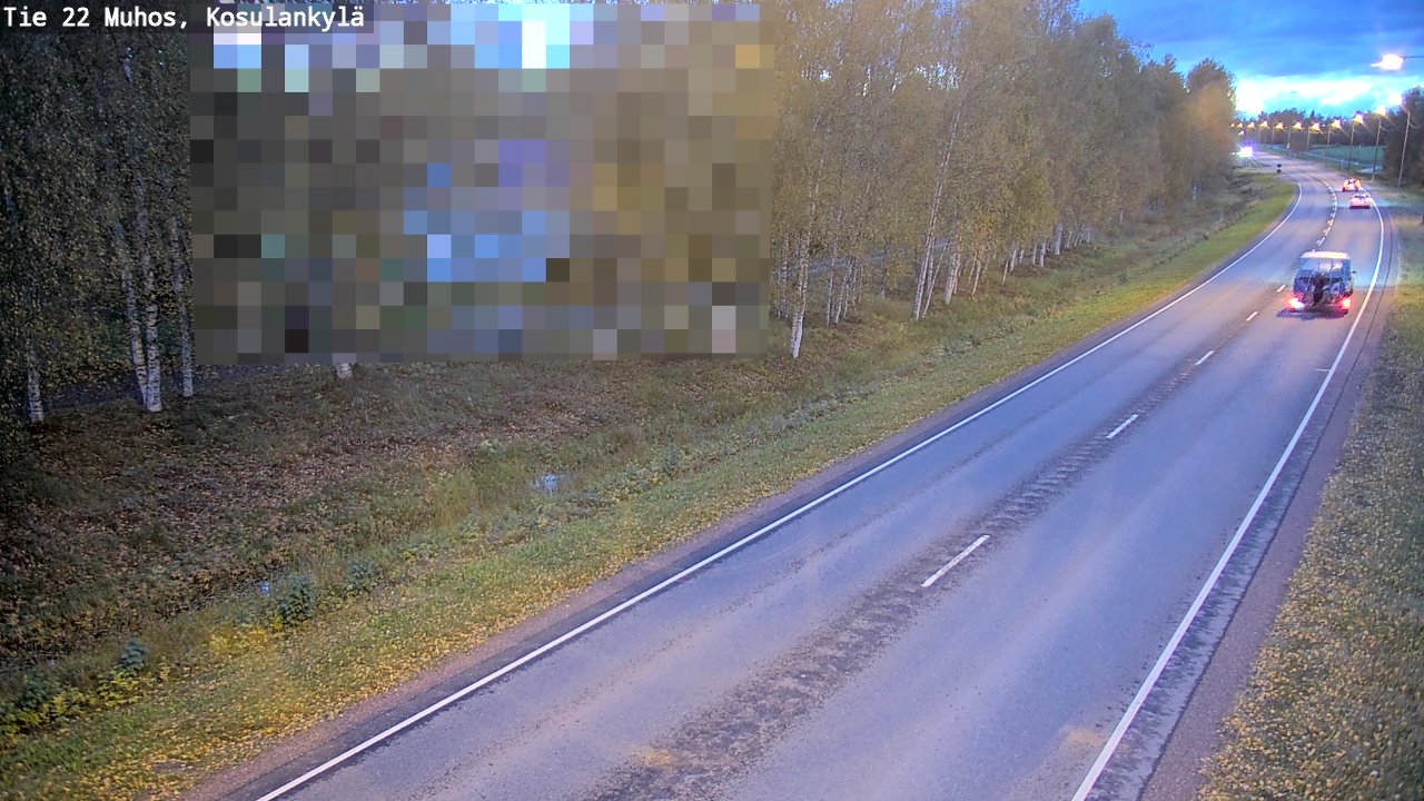Kelikamerat Kuva Tie 22 Muhos, Kosulankylä, Muhos, Pohjois-Pohjanmaa