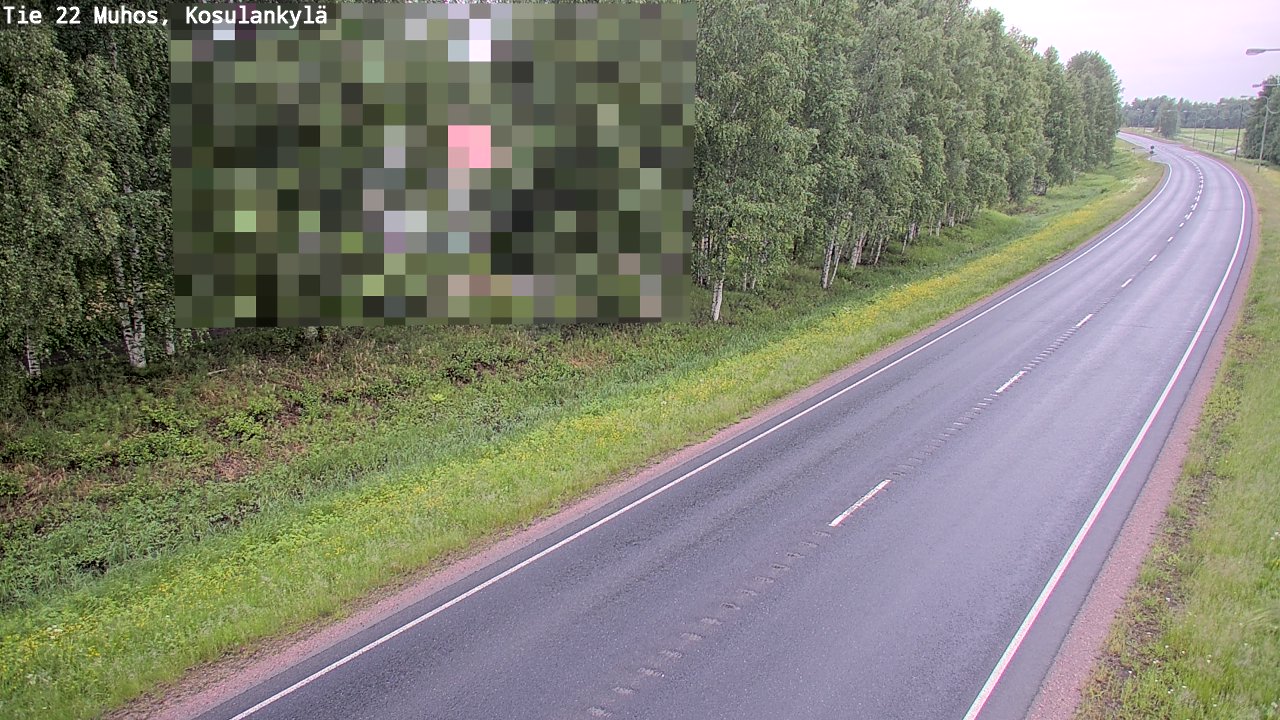 Kelikamerat Kuva Tie 22 Muhos, Kosulankylä, Muhos, Pohjois-Pohjanmaa