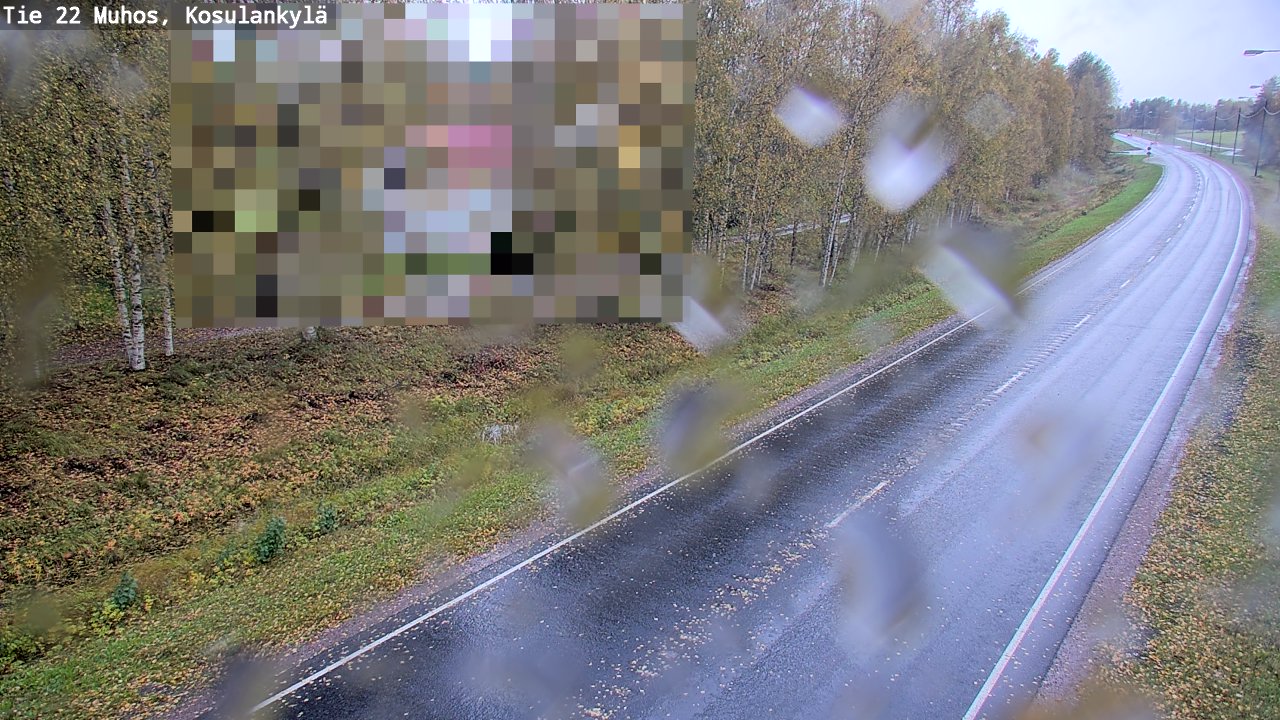 Weather Camera Image Road 22 Muhos, Kosulankylä, Muhos, Pohjois-Pohjanmaa