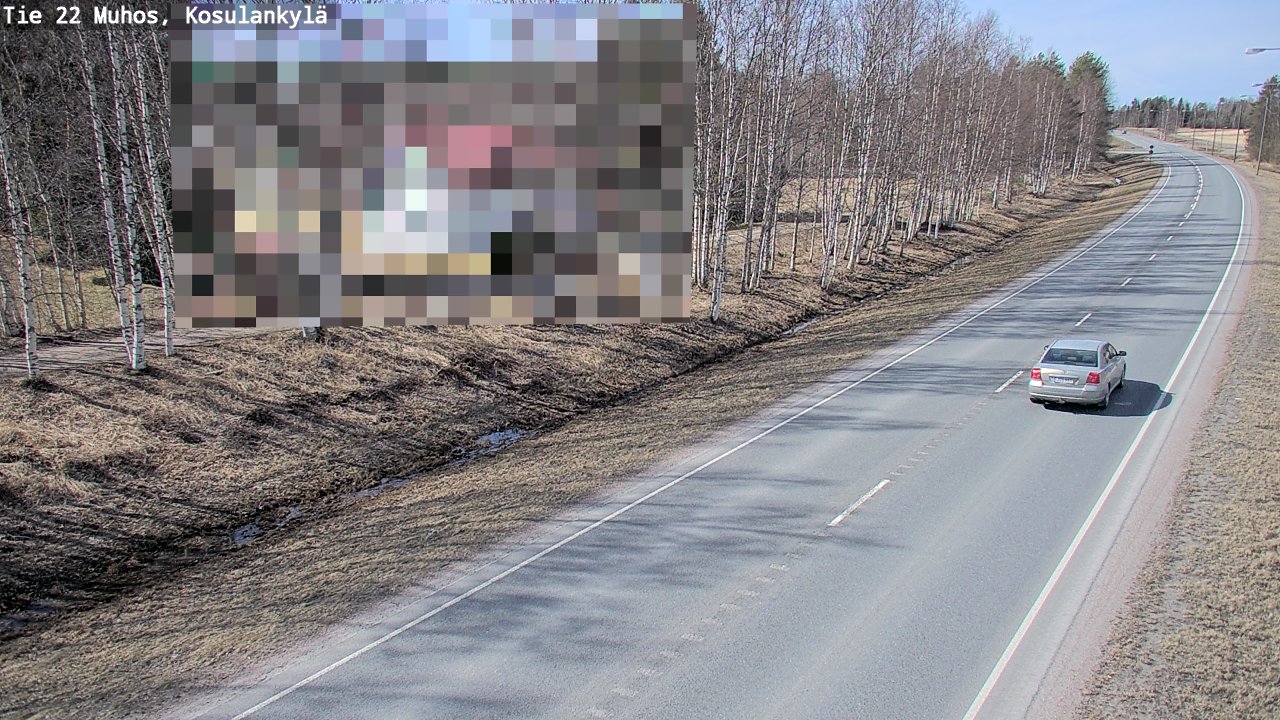 Kelikamerat Kuva Tie 22 Muhos, Kosulankylä, Muhos, Pohjois-Pohjanmaa