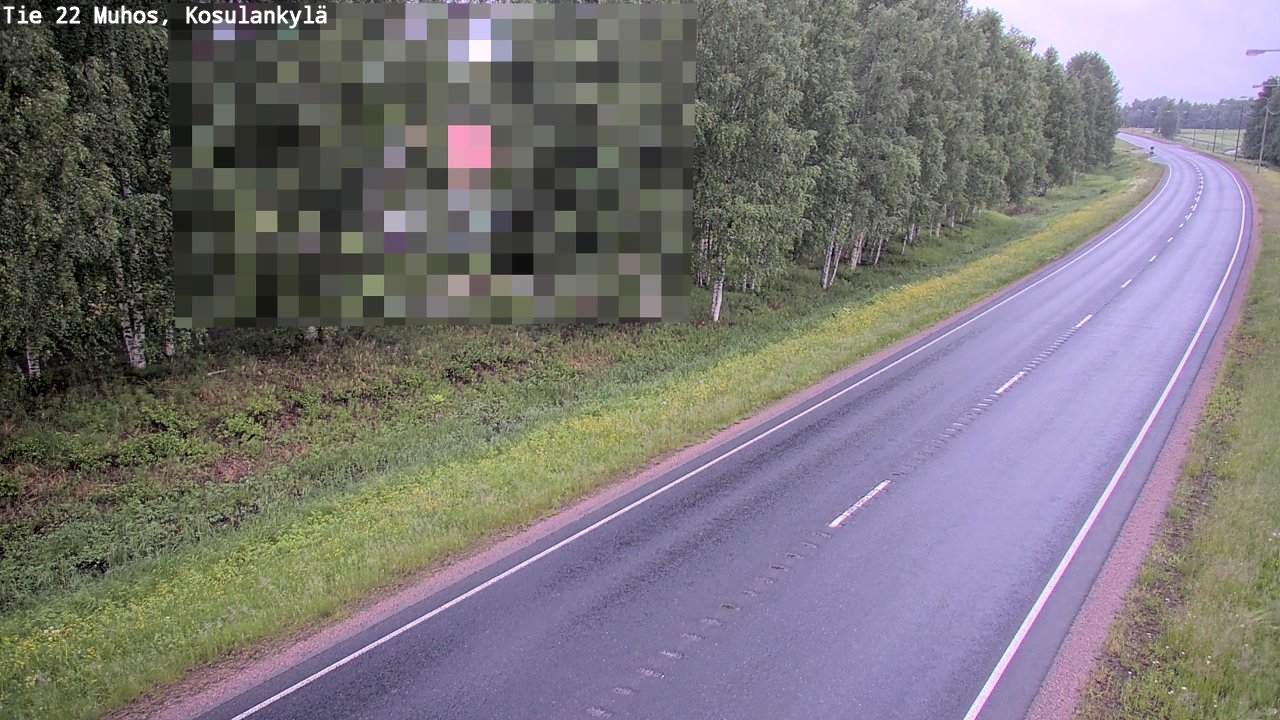 Kelikamerat Kuva Tie 22 Muhos, Kosulankylä, Muhos, Pohjois-Pohjanmaa