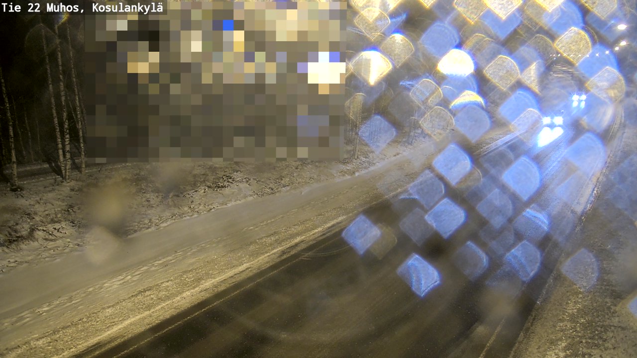 Weather Camera Image Väg 22 Muhos, Kosulankylä, Muhos, Pohjois-Pohjanmaa