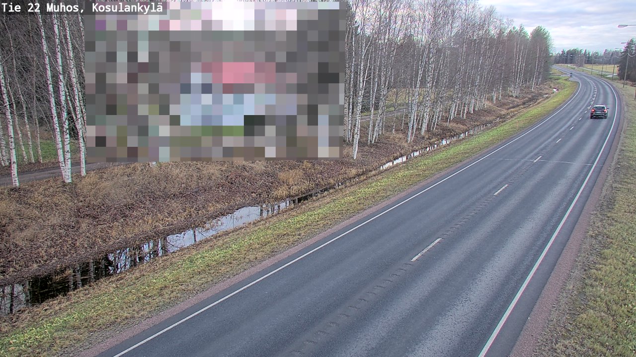 Kelikamerat Kuva Tie 22 Muhos, Kosulankylä, Muhos, Pohjois-Pohjanmaa