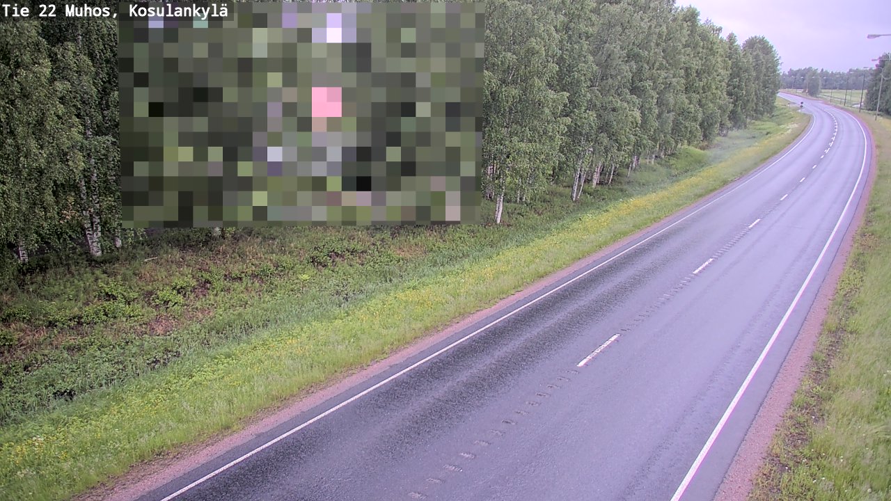 Kelikamerat Kuva Tie 22 Muhos, Kosulankylä, Muhos, Pohjois-Pohjanmaa