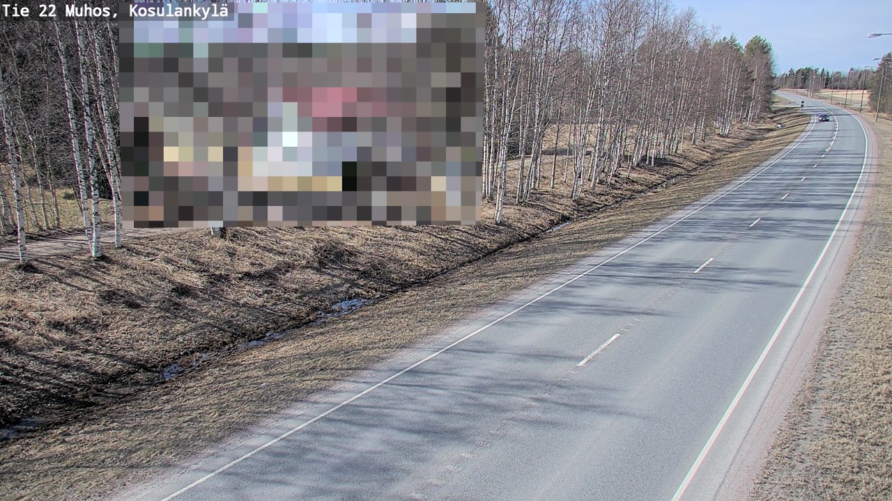 Kelikamerat Kuva Tie 22 Muhos, Kosulankylä, Muhos, Pohjois-Pohjanmaa