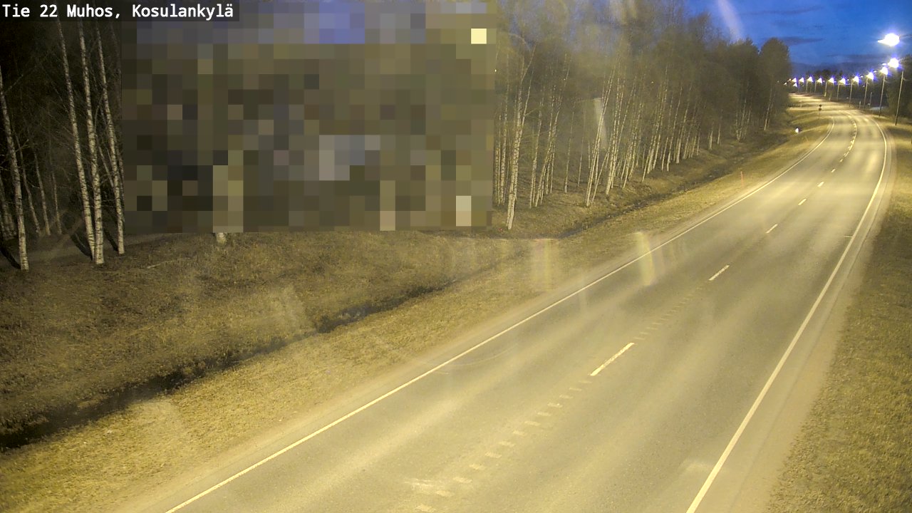 Kelikamerat Kuva Tie 22 Muhos, Kosulankylä, Muhos, Pohjois-Pohjanmaa