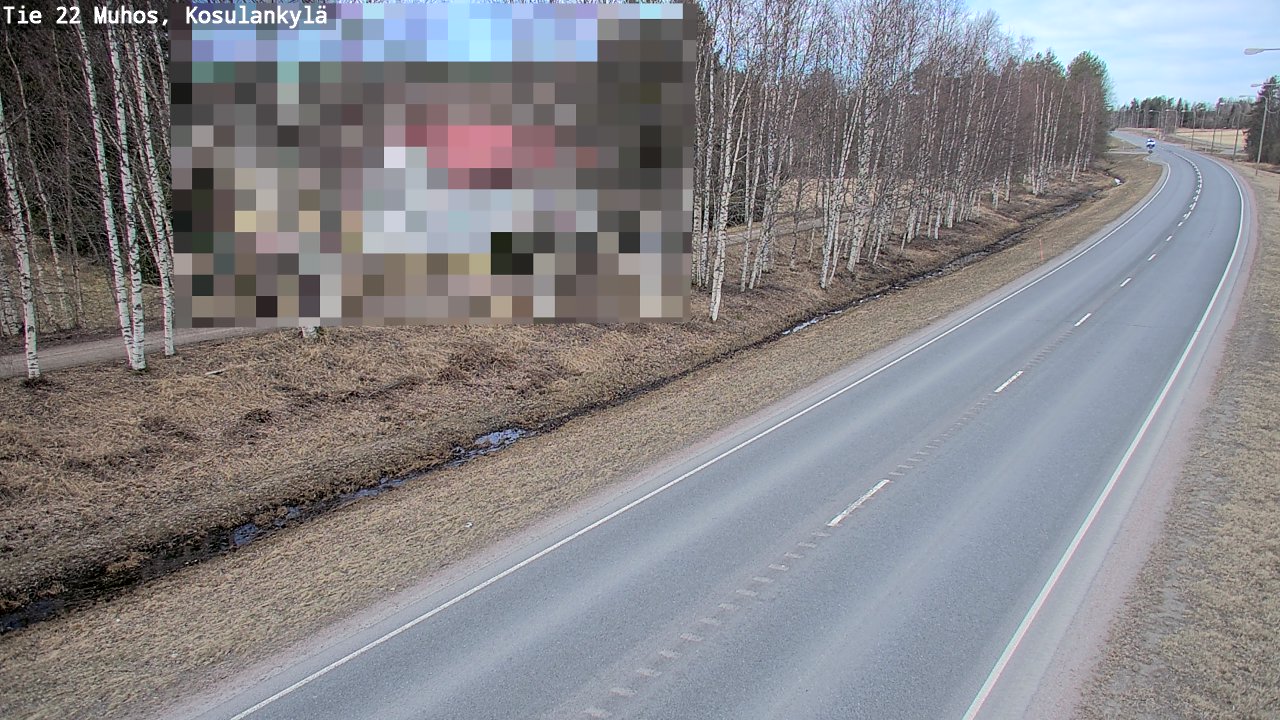 Kelikamerat Kuva Tie 22 Muhos, Kosulankylä, Muhos, Pohjois-Pohjanmaa