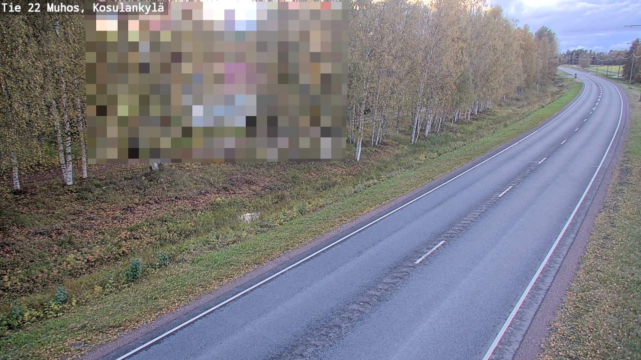 Kelikamerat Kuva Tie 22 Muhos, Kosulankylä, Muhos, Pohjois-Pohjanmaa