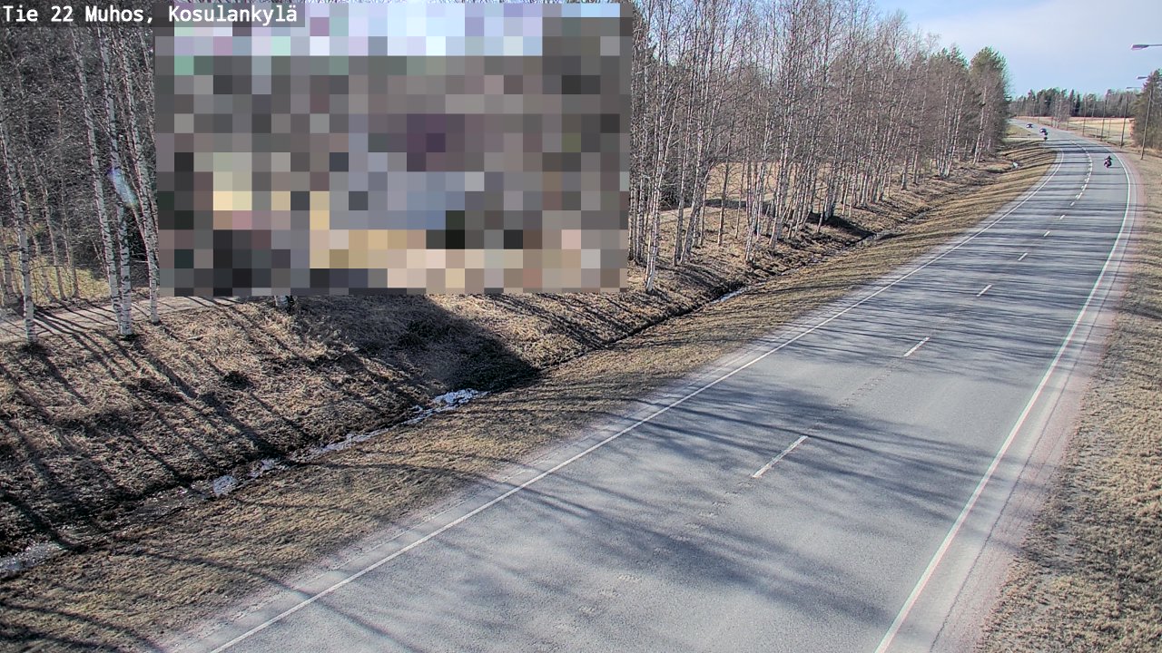Kelikamerat Kuva Tie 22 Muhos, Kosulankylä, Muhos, Pohjois-Pohjanmaa