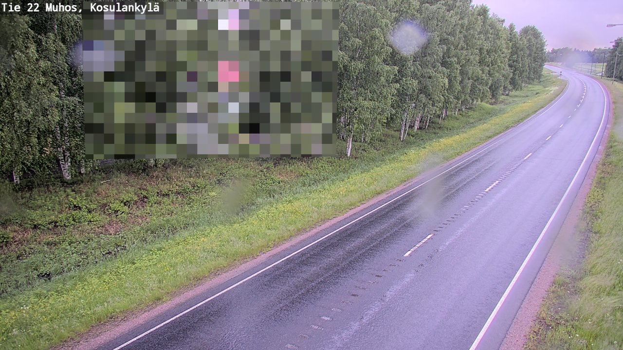 Kelikamerat Kuva Tie 22 Muhos, Kosulankylä, Muhos, Pohjois-Pohjanmaa