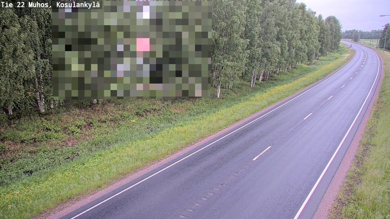 Kelikamerat Kuva Tie 22 Muhos, Kosulankylä, Muhos, Pohjois-Pohjanmaa