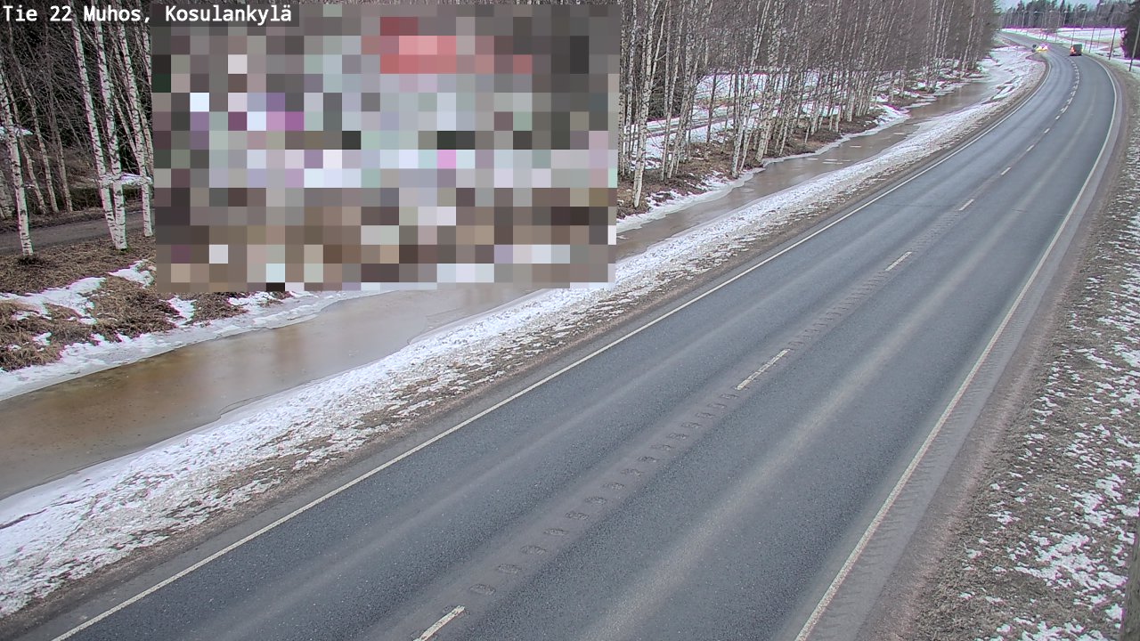 Kelikamerat Kuva Tie 22 Muhos, Kosulankylä, Muhos, Pohjois-Pohjanmaa