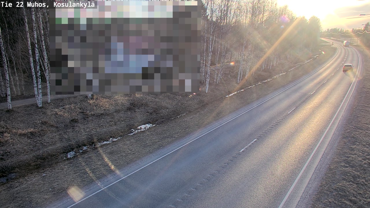 Kelikamerat Kuva Tie 22 Muhos, Kosulankylä, Muhos, Pohjois-Pohjanmaa