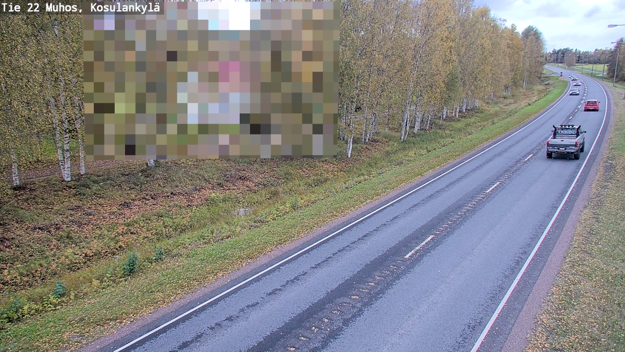 Kelikamerat Kuva Tie 22 Muhos, Kosulankylä, Muhos, Pohjois-Pohjanmaa