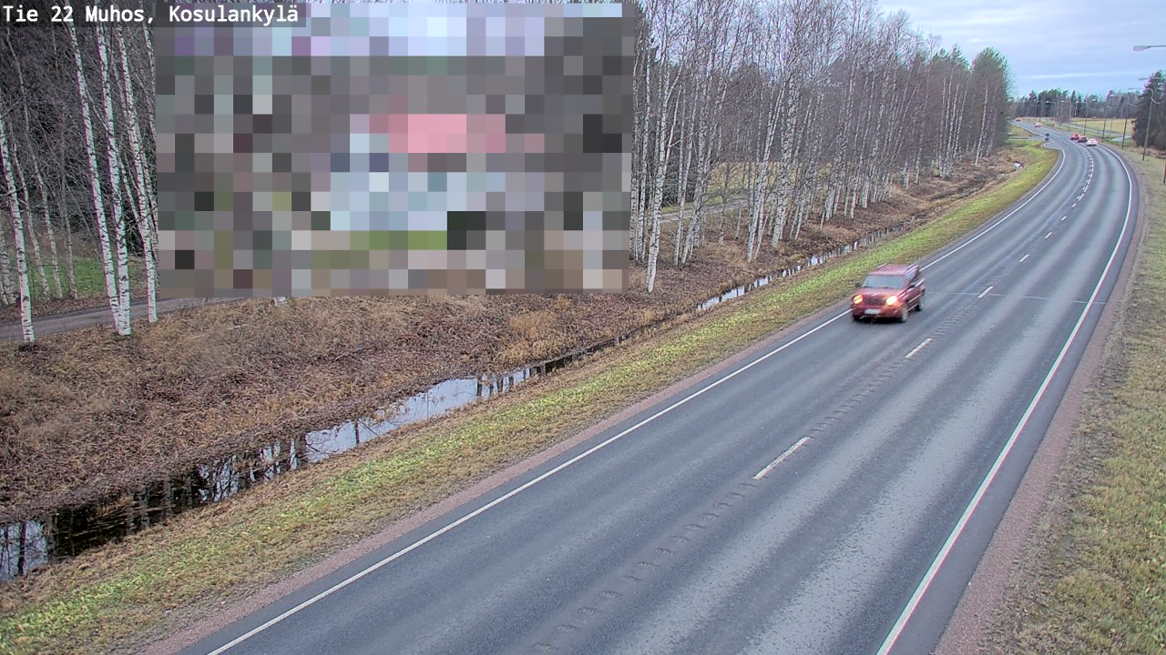 Kelikamerat Kuva Tie 22 Muhos, Kosulankylä, Muhos, Pohjois-Pohjanmaa