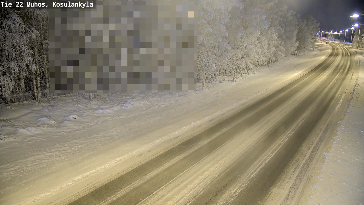 Weather Camera Image Road 22 Muhos, Kosulankylä, Muhos, Pohjois-Pohjanmaa