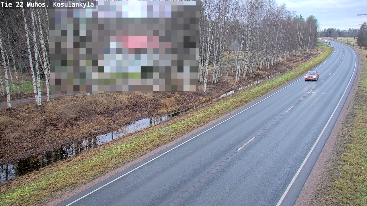 Kelikamerat Kuva Tie 22 Muhos, Kosulankylä, Muhos, Pohjois-Pohjanmaa