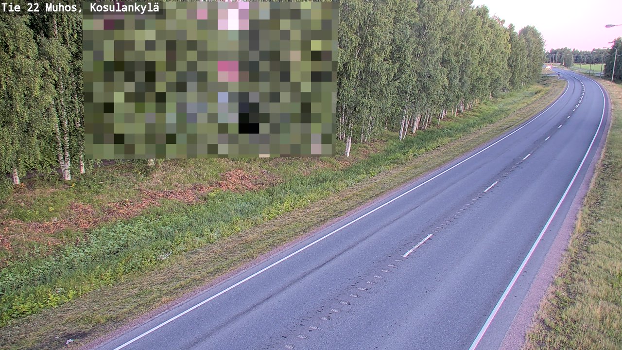 Kelikamerat Kuva Tie 22 Muhos, Kosulankylä, Muhos, Pohjois-Pohjanmaa