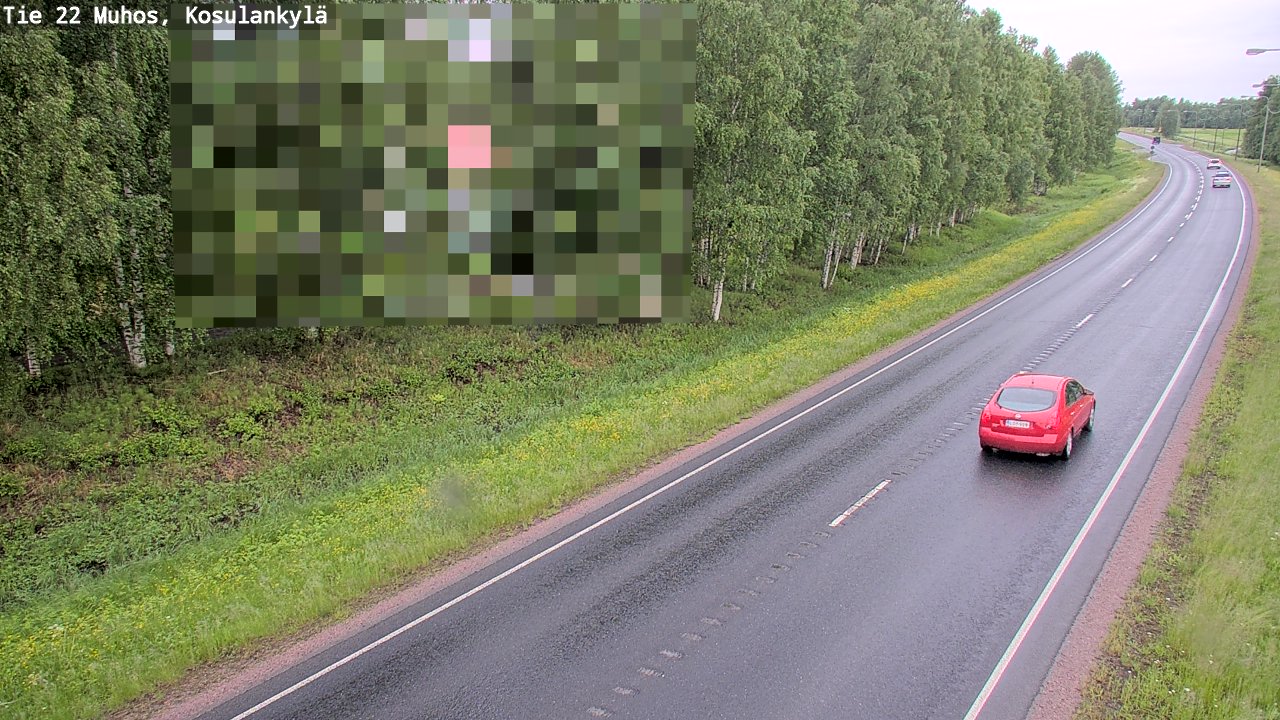 Weather Camera Image Road 22 Muhos, Kosulankylä, Muhos, Pohjois-Pohjanmaa