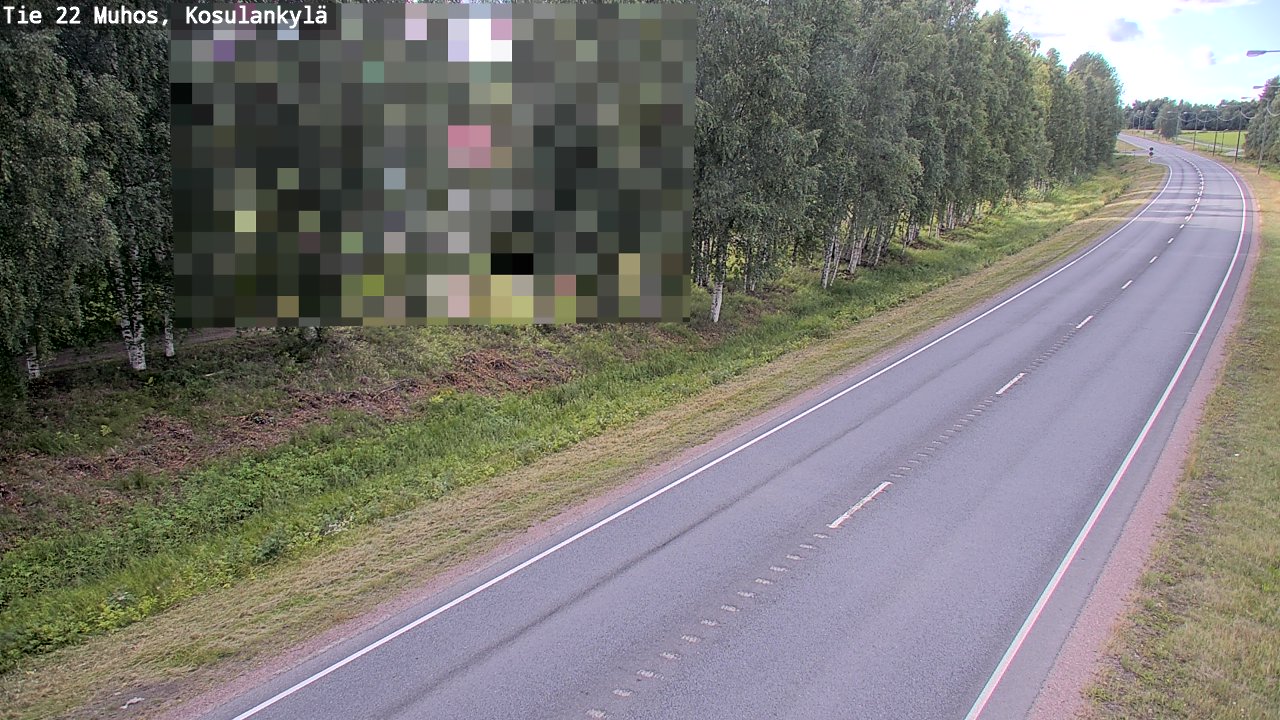 Kelikamerat Kuva Tie 22 Muhos, Kosulankylä, Muhos, Pohjois-Pohjanmaa