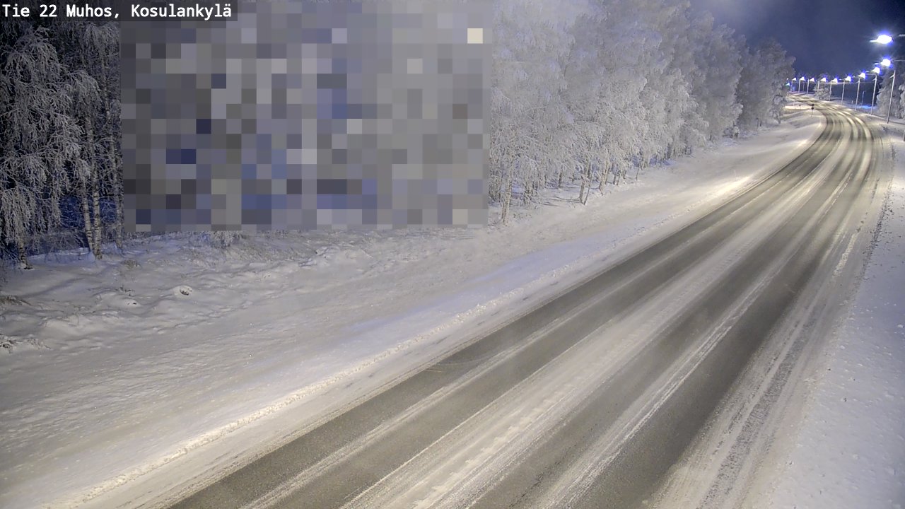 Weather Camera Image Road 22 Muhos, Kosulankylä, Muhos, Pohjois-Pohjanmaa