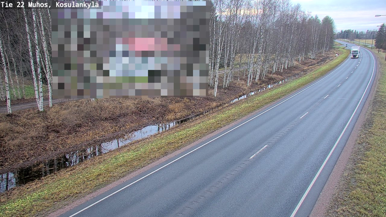 Kelikamerat Kuva Tie 22 Muhos, Kosulankylä, Muhos, Pohjois-Pohjanmaa