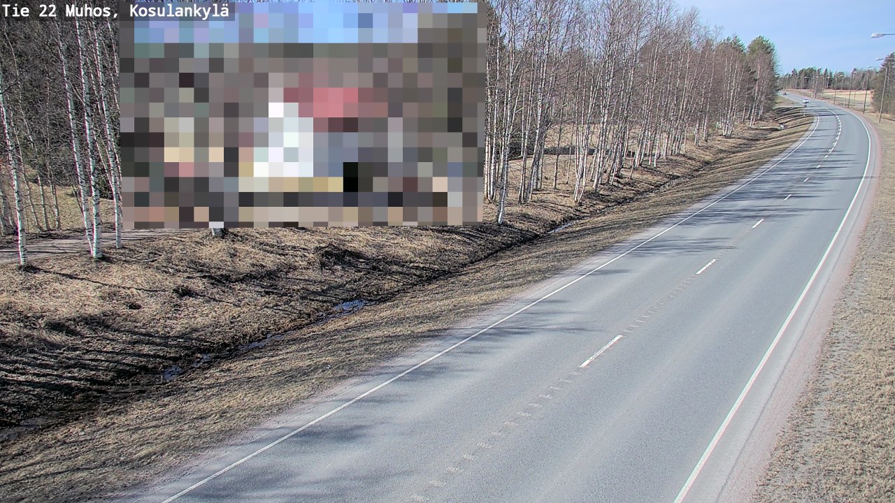 Kelikamerat Kuva Tie 22 Muhos, Kosulankylä, Muhos, Pohjois-Pohjanmaa