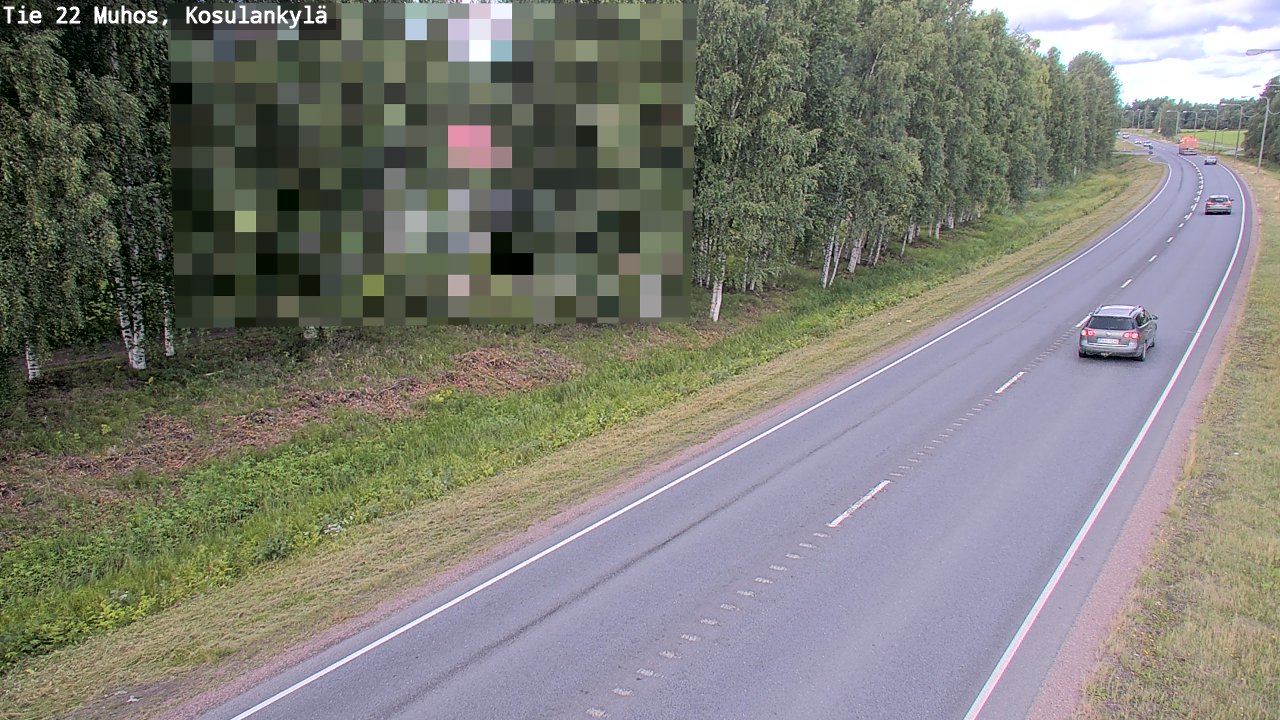 Kelikamerat Kuva Tie 22 Muhos, Kosulankylä, Muhos, Pohjois-Pohjanmaa