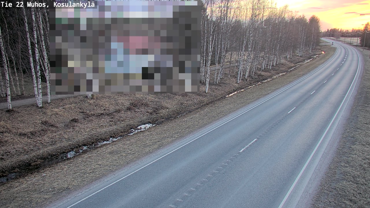 Kelikamerat Kuva Tie 22 Muhos, Kosulankylä, Muhos, Pohjois-Pohjanmaa