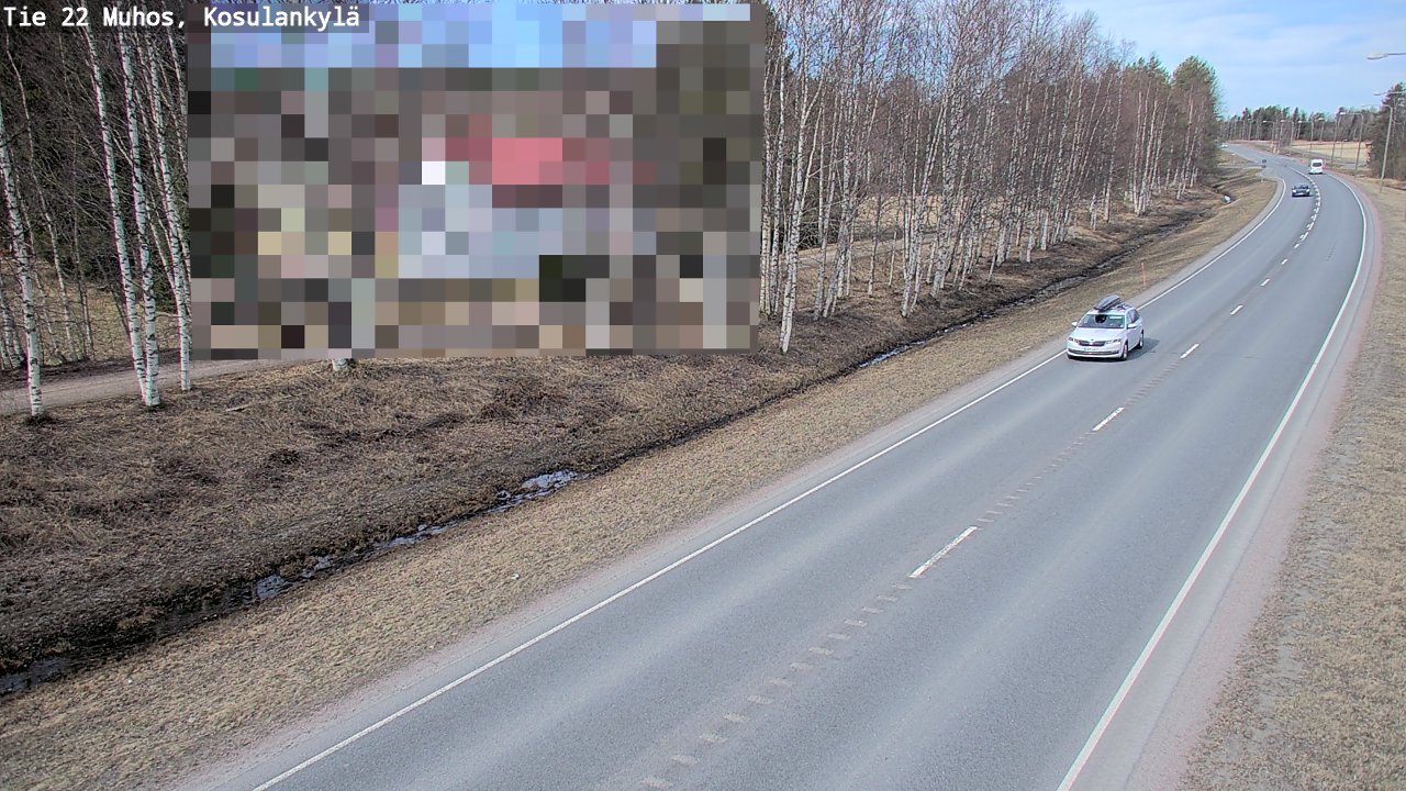 Kelikamerat Kuva Tie 22 Muhos, Kosulankylä, Muhos, Pohjois-Pohjanmaa