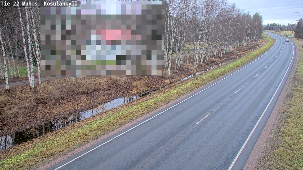 Kelikamerat Kuva Tie 22 Muhos, Kosulankylä, Muhos, Pohjois-Pohjanmaa