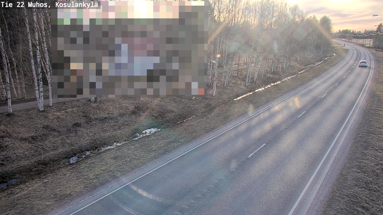 Kelikamerat Kuva Tie 22 Muhos, Kosulankylä, Muhos, Pohjois-Pohjanmaa