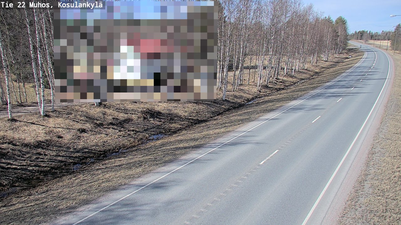 Kelikamerat Kuva Tie 22 Muhos, Kosulankylä, Muhos, Pohjois-Pohjanmaa